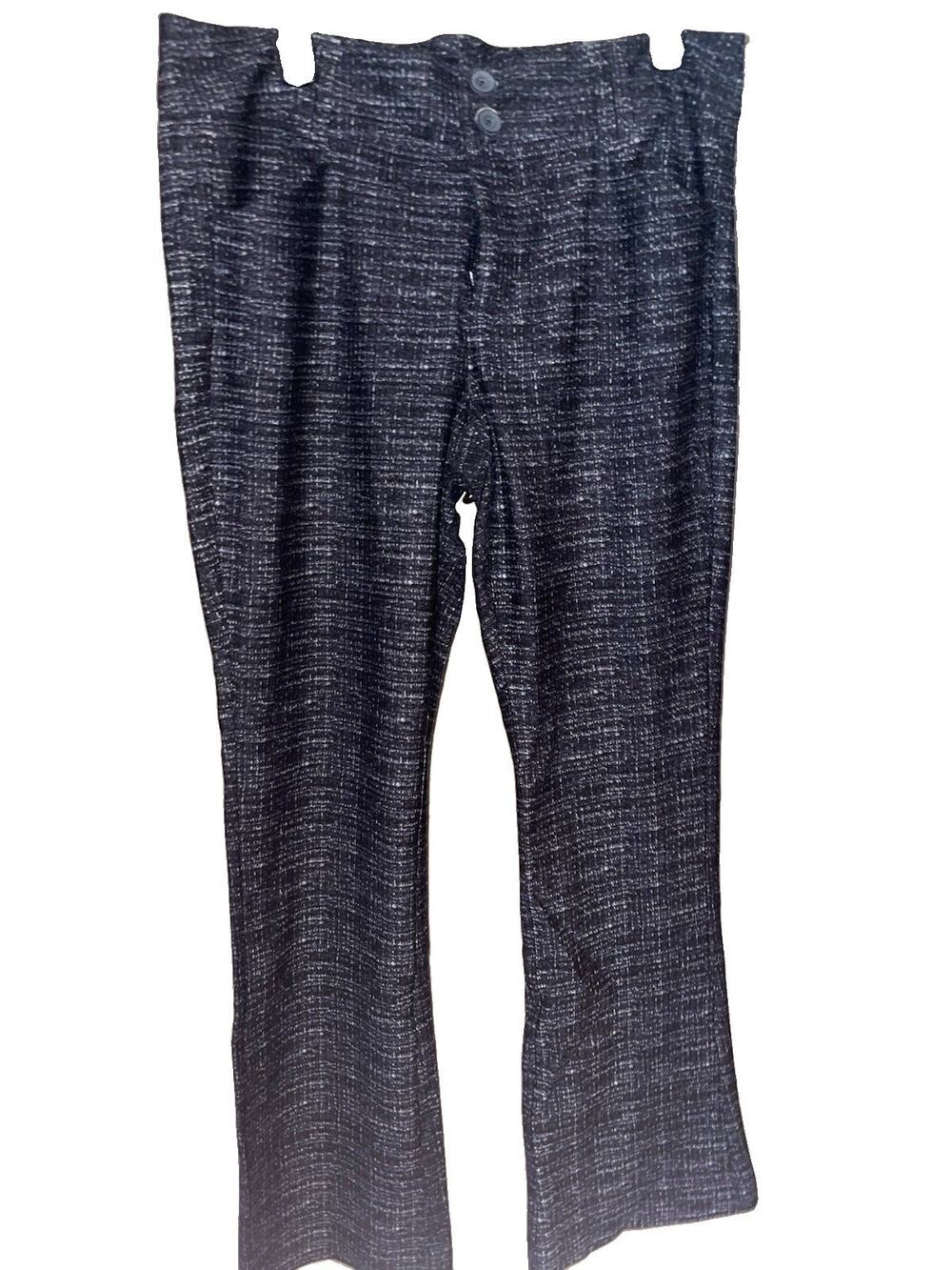 Women’s Torrid 4Black Tweed Look Ponte Trouser Sz 14 R New With Tags 21Winter